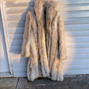 Large fur coat, FAKE FUR